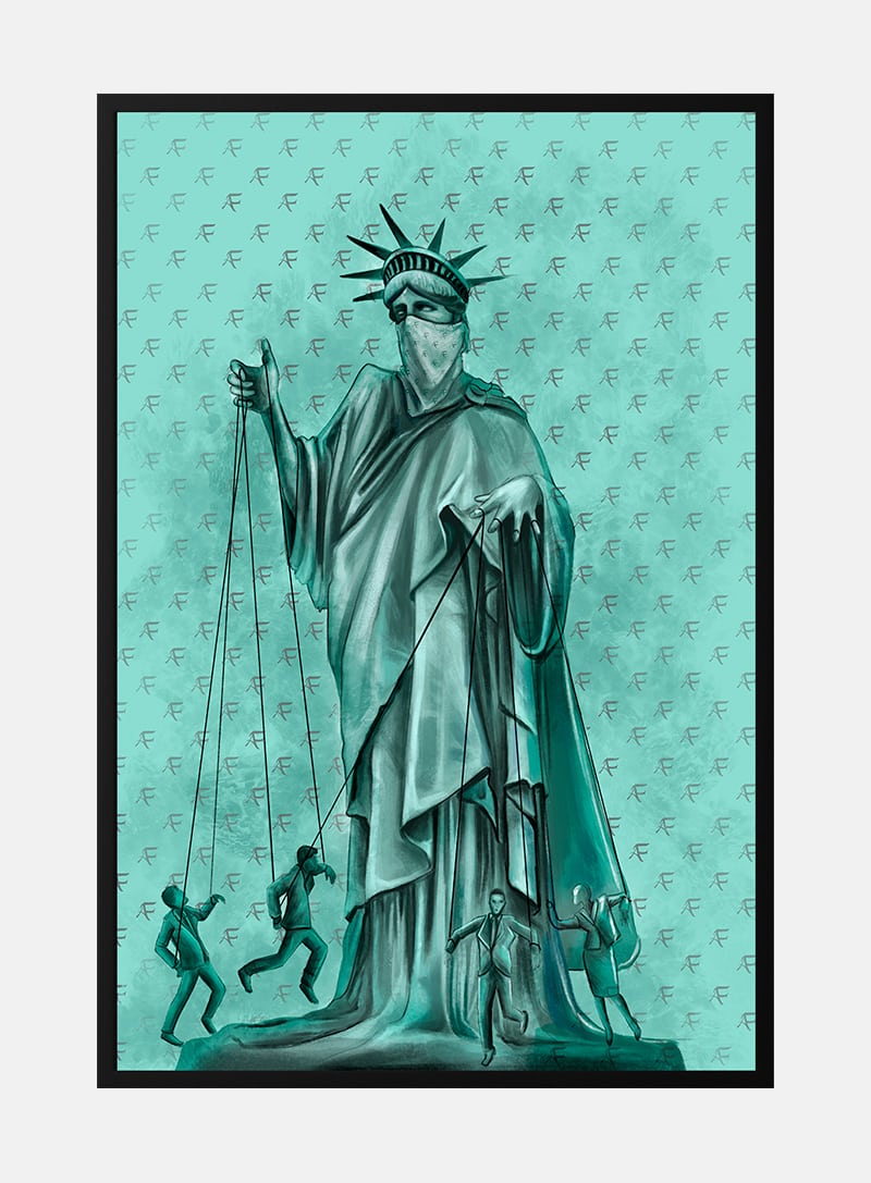 Billede af Statue of liberty plakat til stuen