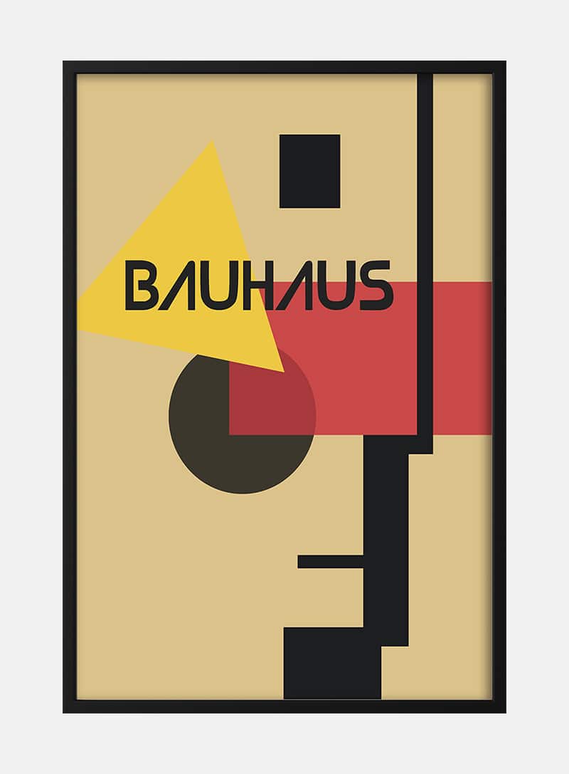 Billede af Bauhaus Retro plakat