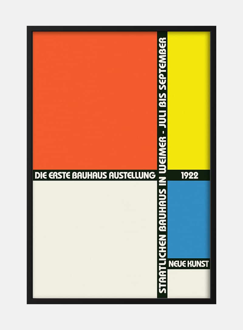 Billede af Bauhaus Ausstellung 1922 plakat
