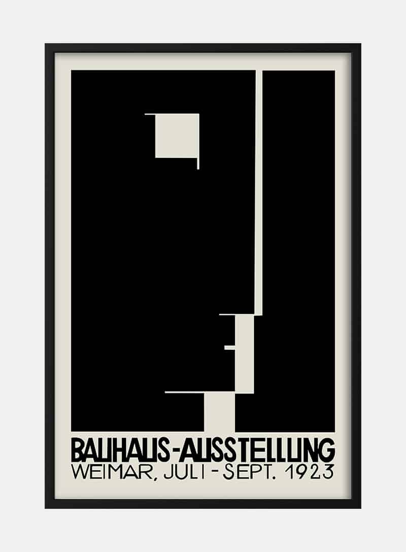 Dolke Flyvningen Fodgænger Bauhaus Weimar 1923 plakat - artsyfartsy.dk