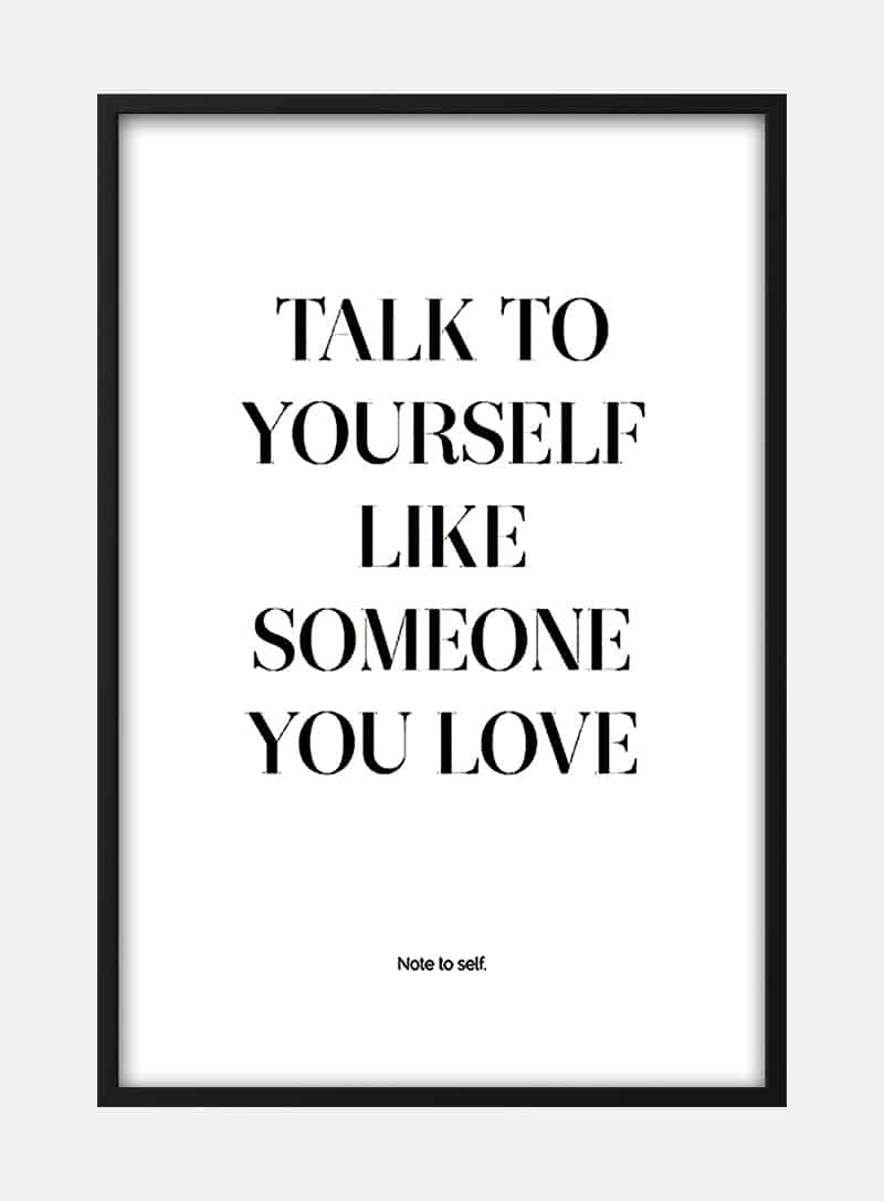 Love Yourself Citat Plakat