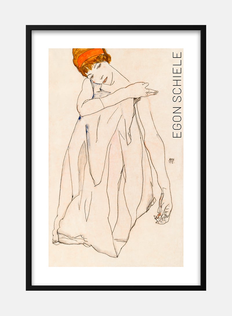 Dancer (1913) by Egon Schiele plakat
