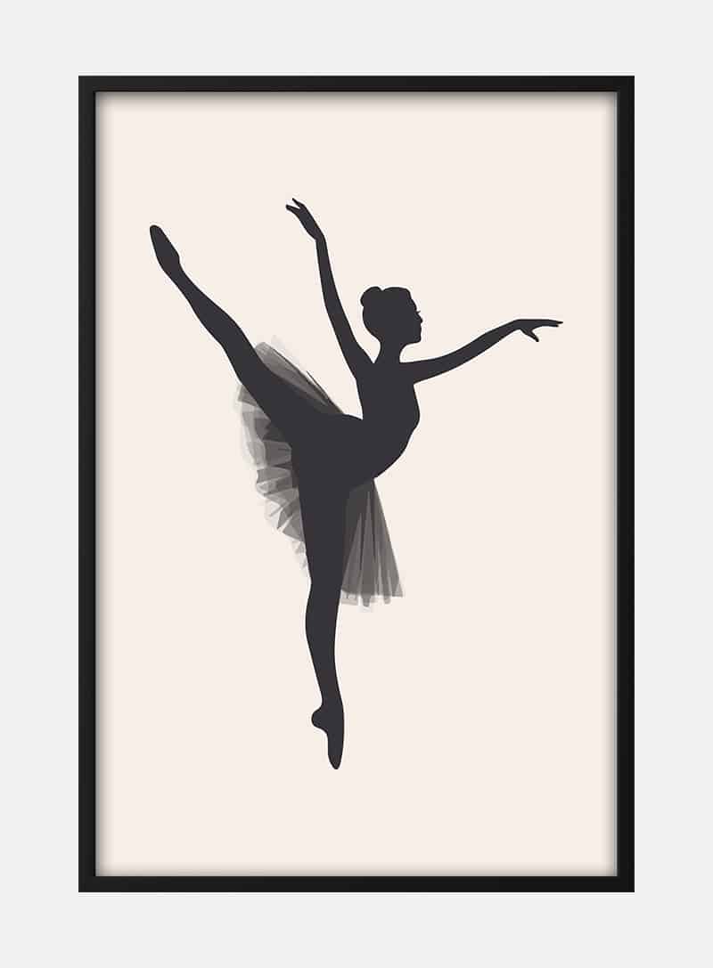 Billede af Ballet Dancer Plakat