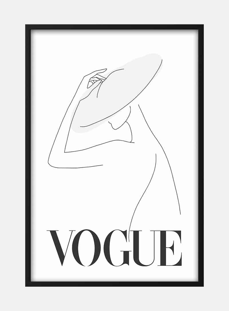 Vintage Vogue Cover Plakat