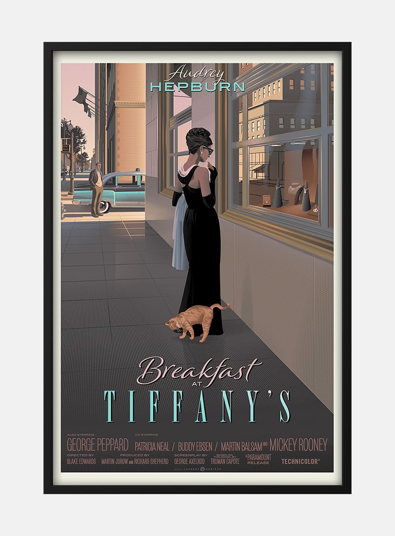 Billede af Audrey Hepburn - Breakfast at TiffanyÃ‚Â´s Plakat