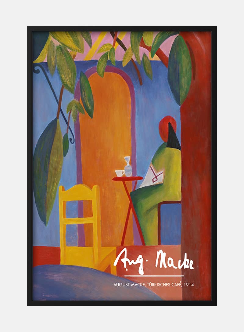 August Macke - Türkisches Café Plakat