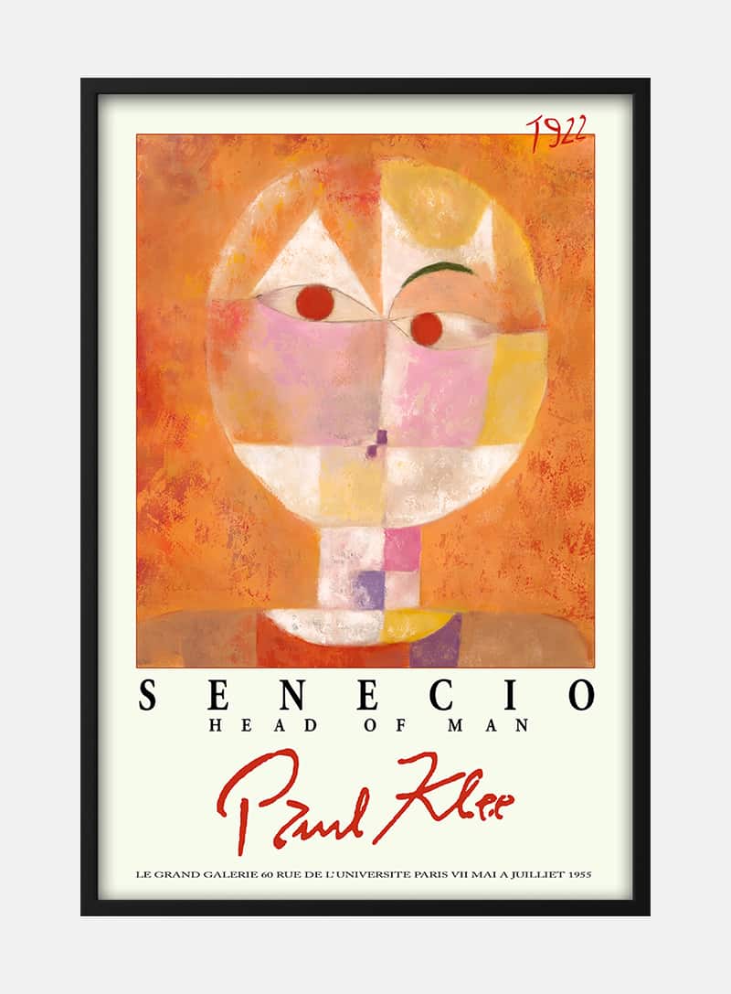 Billede af Paul Klee - Head of Man Plakat