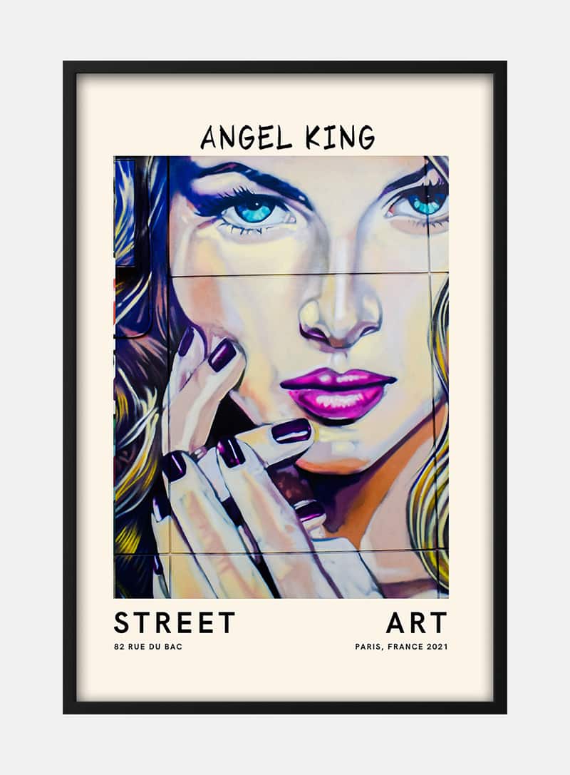 Street Art - Angel King no.2 Plakat
