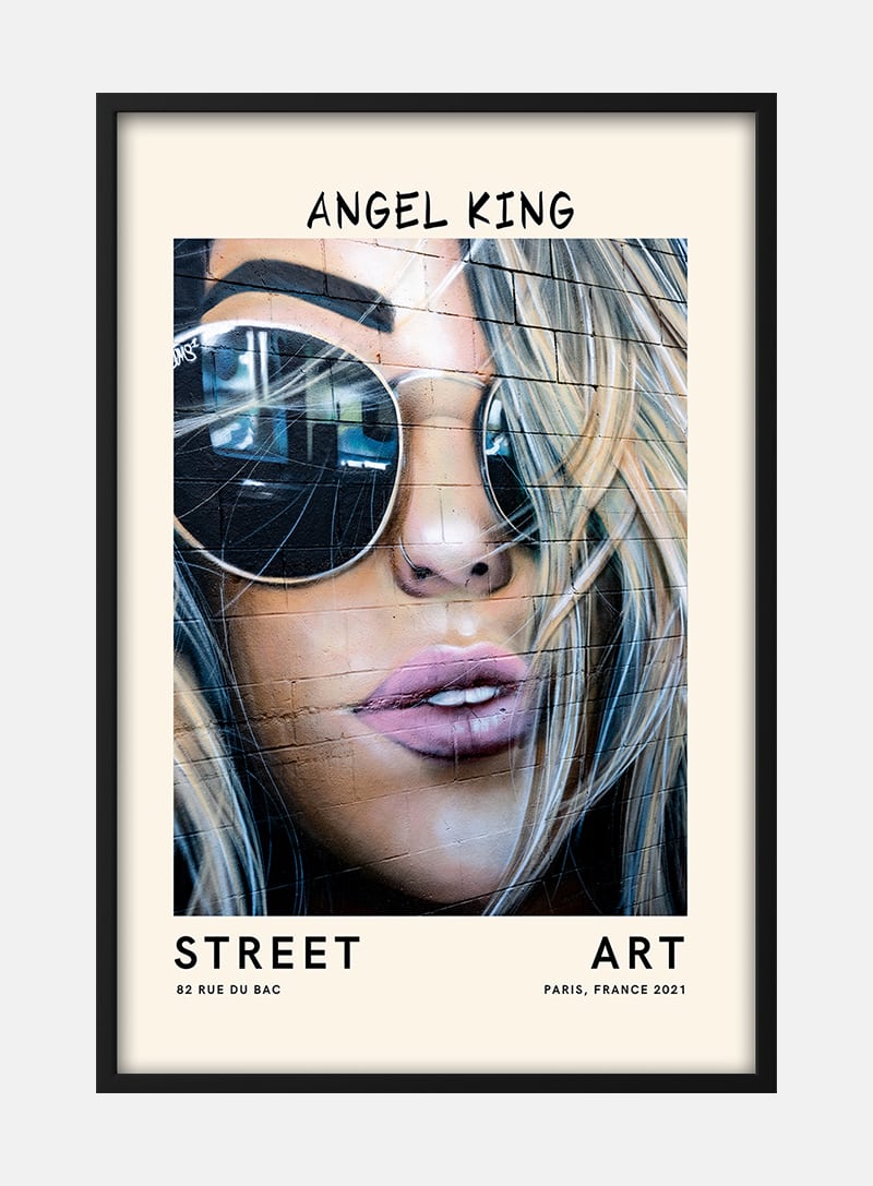 Street Art - Angel King Plakat