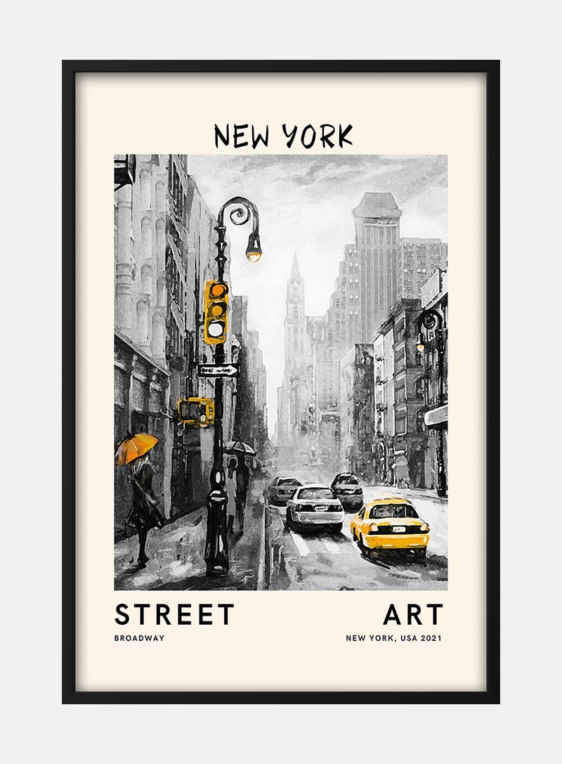 Billede af Street Art - New York Plakat