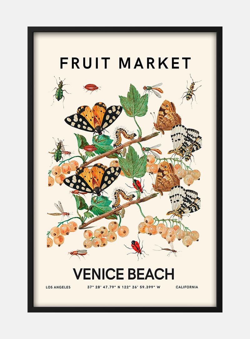 Billede af Fruit Market - Venice Beach Plakat