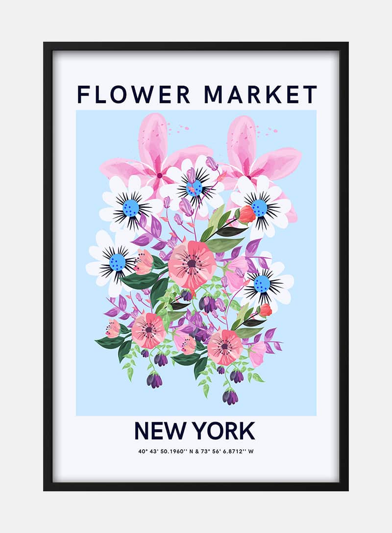 Billede af Flower Market - New York
