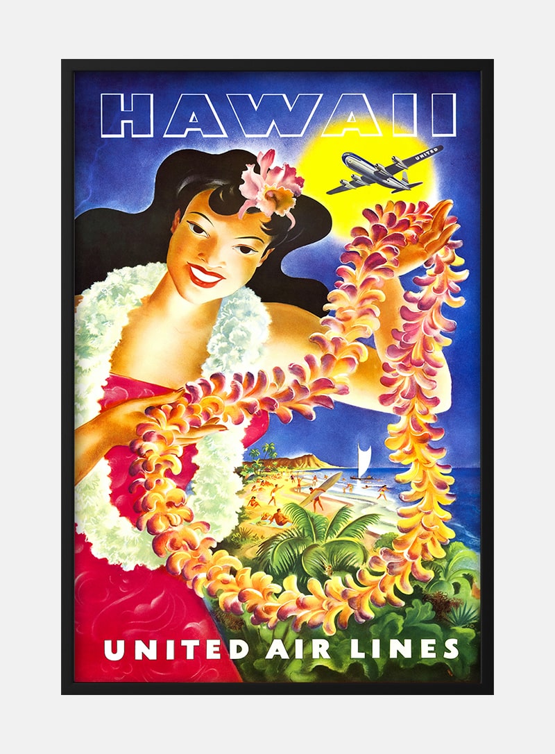Billede af Hawaii Vintage Plakat