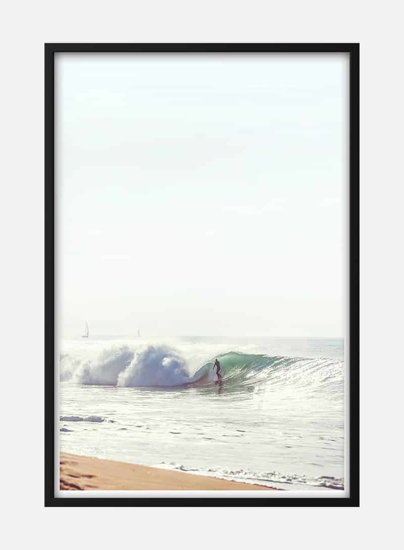 Billede af Surfer in the Waves Plakat