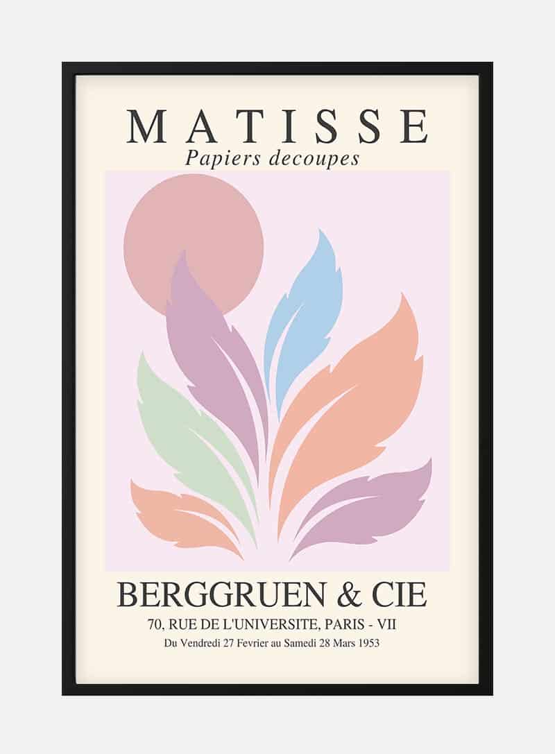 Billede af Matisse Inspired Pink Sun No. 02 Plakat