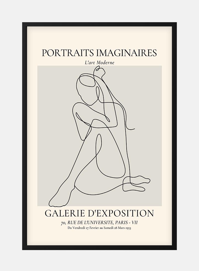 Portraits Imaginaires Woman Plakat