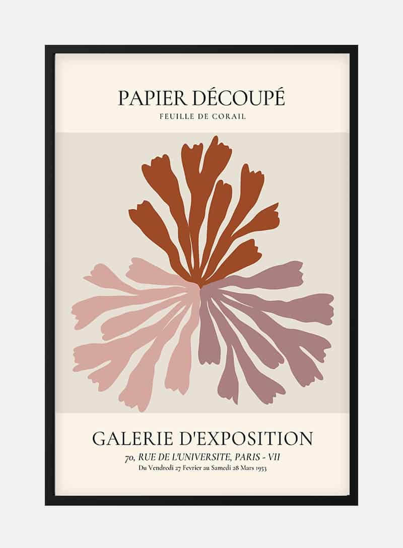 French Art Inspired Papier decoupe plakat