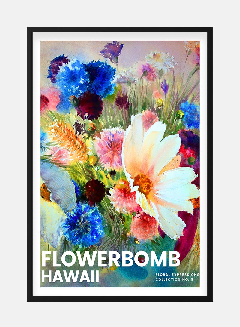 Flowerbomb - Hawaii Kunstplakat