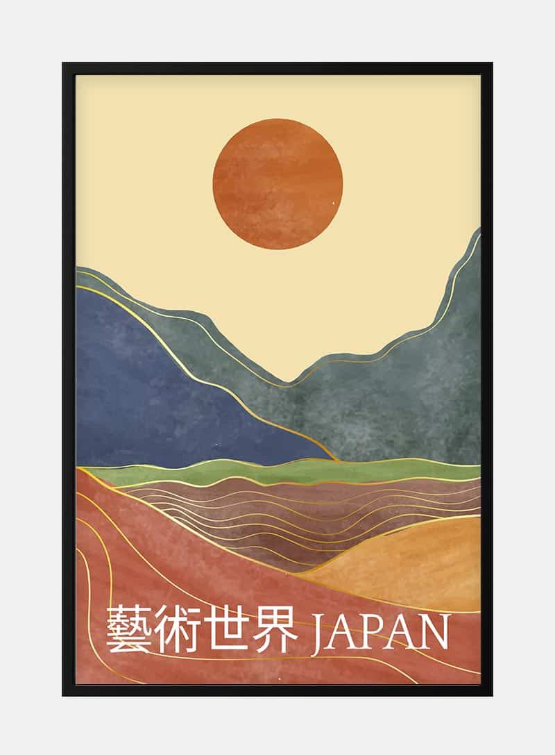Billede af Japanese Landscape No. 02 Plakat