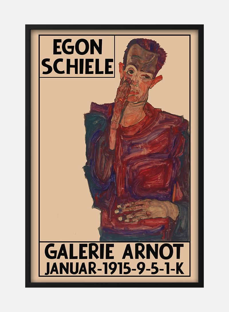 Billede af Egon Schiele - Gallerie Arnot Plakat