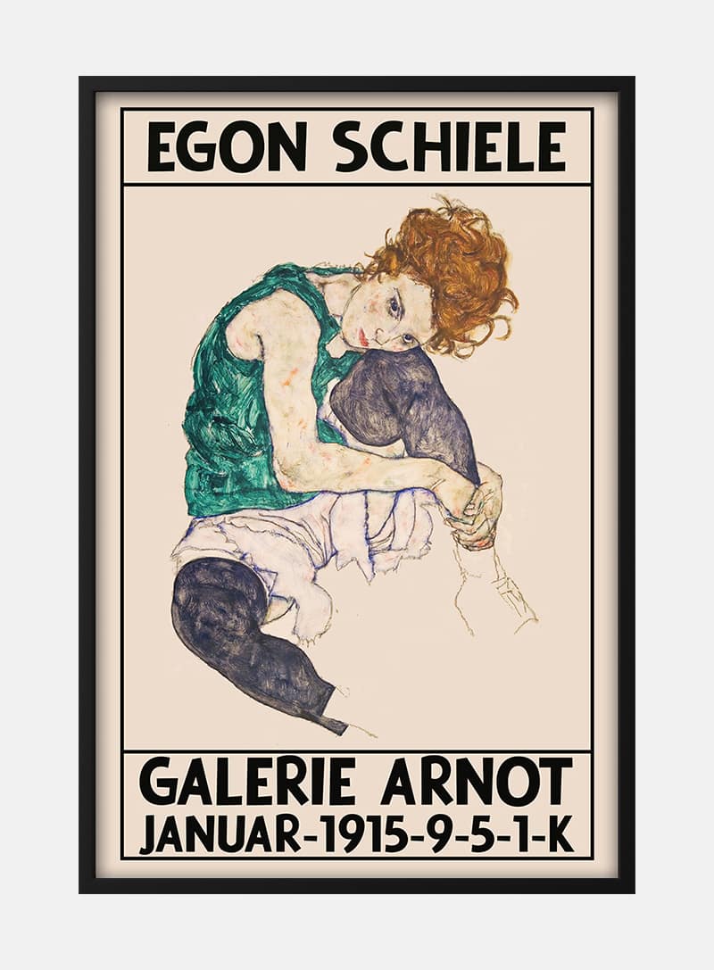 Billede af Egon Schiele - Galerie Arnot 1915 Plakat