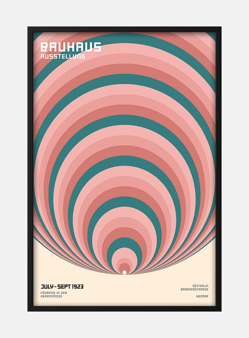 Bauhaus Big Circles Plakat