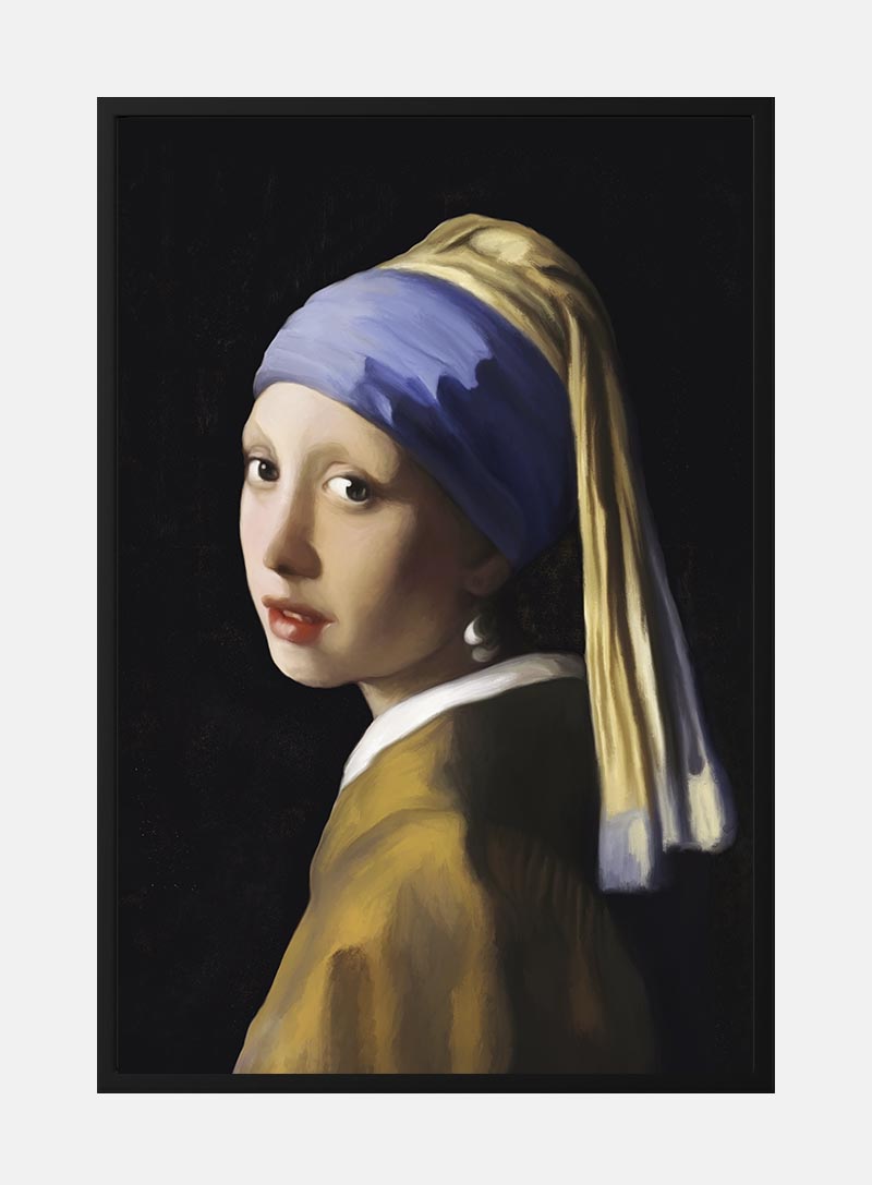 Billede af Johannes Vermeer - Girl With the Pearl Earring Plakat