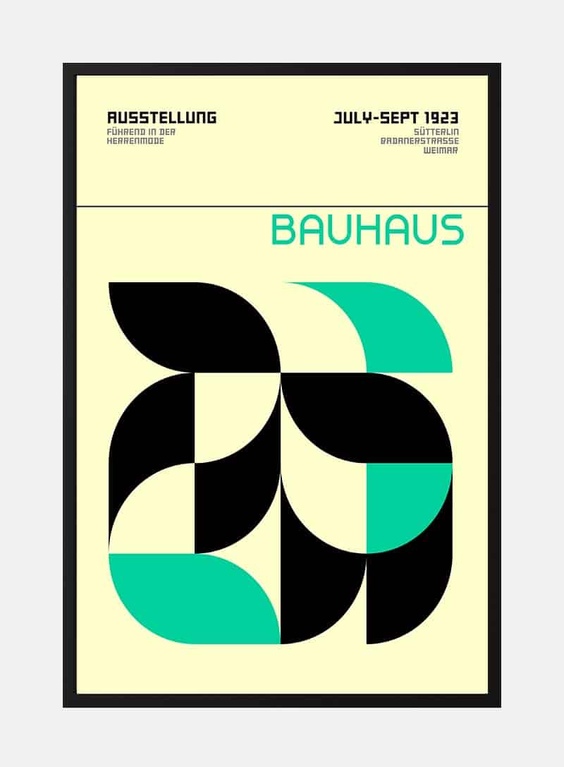 Billede af Bauhaus Green Weimar Ausstellung Plakat