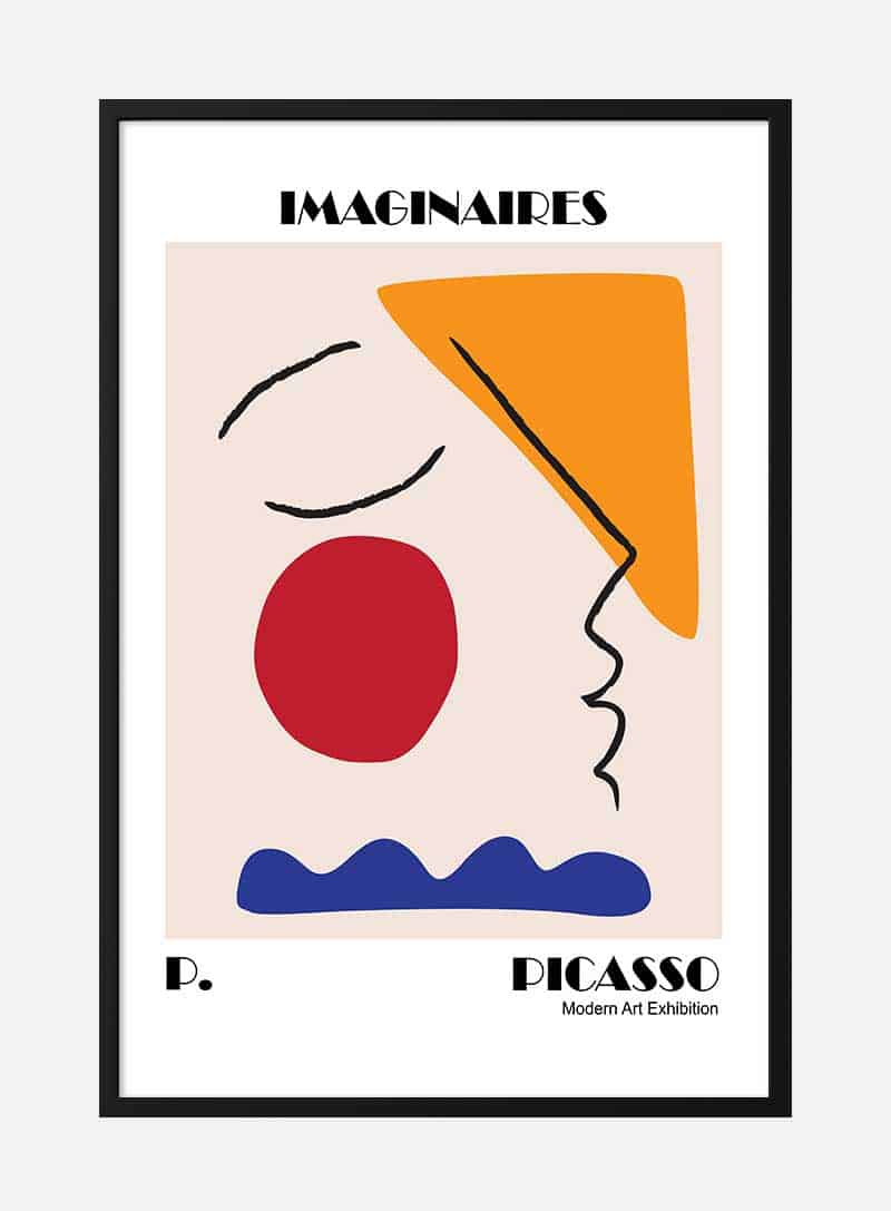 Billede af Picasso inspired Imaginaires Exhibition Plakat