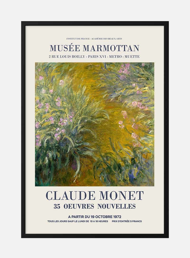 Billede af The Path through the Irises, by Claude Monet