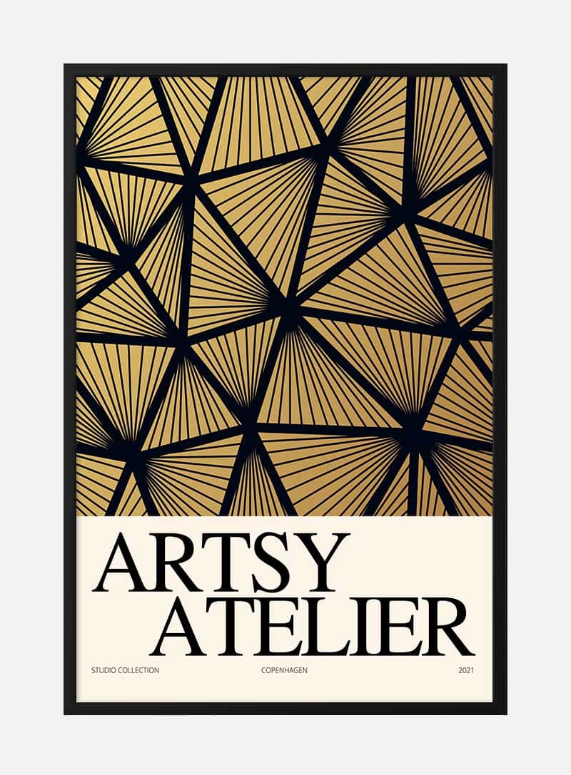 Yellow Mesh Artsy Atelier Plakat
