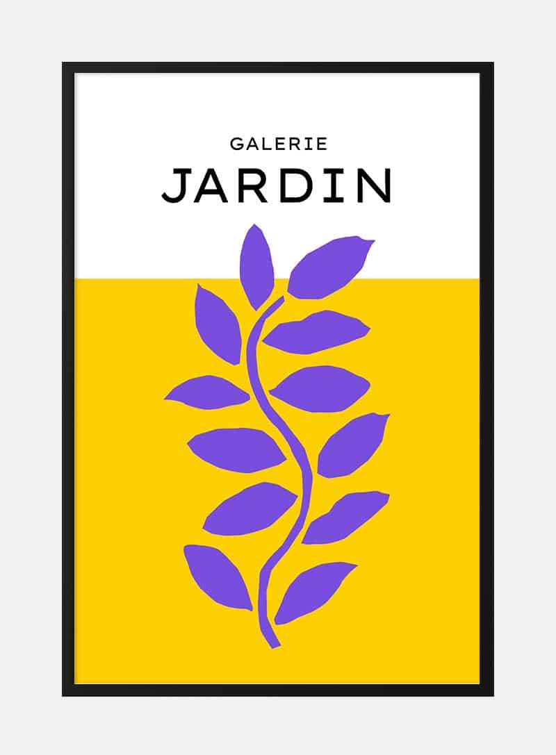 Billede af Galerie Jardin Yellow Plakat