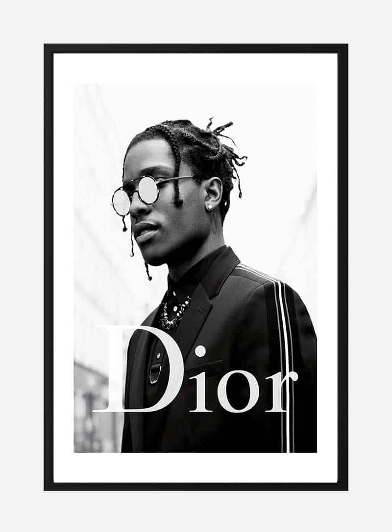 Billede af Asap Rocky x Dior Plakat